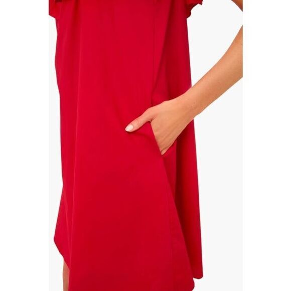 Tuckernuck HYACINTH HOUSE Red Maria Mini Dress XS Ruffle $118.00 - Picture 5 of 9